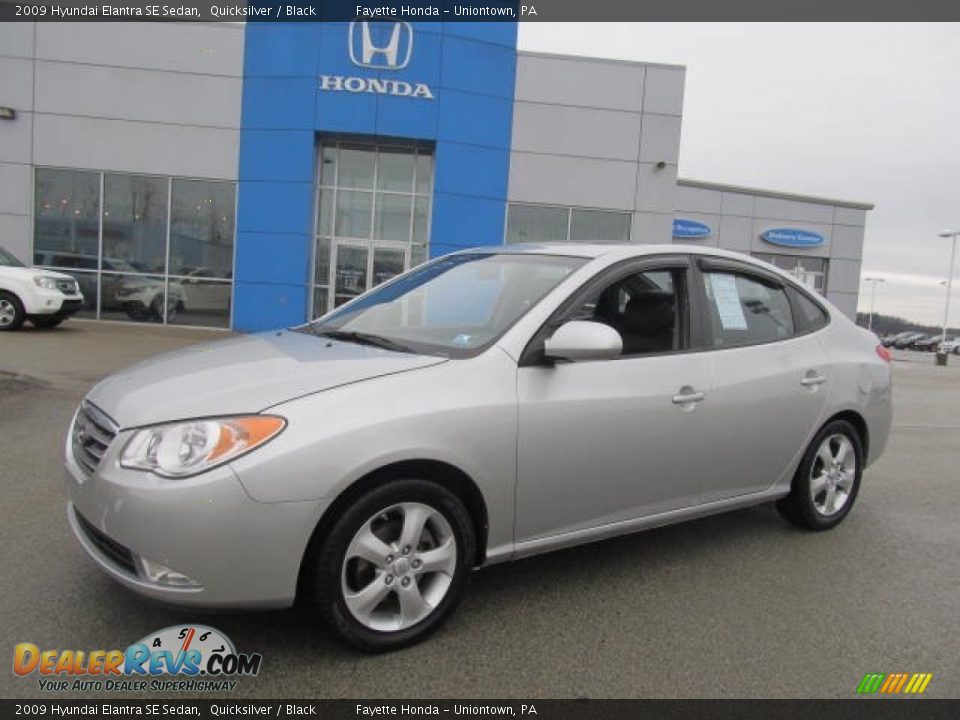 2009 Hyundai Elantra SE Sedan Quicksilver / Black Photo #1