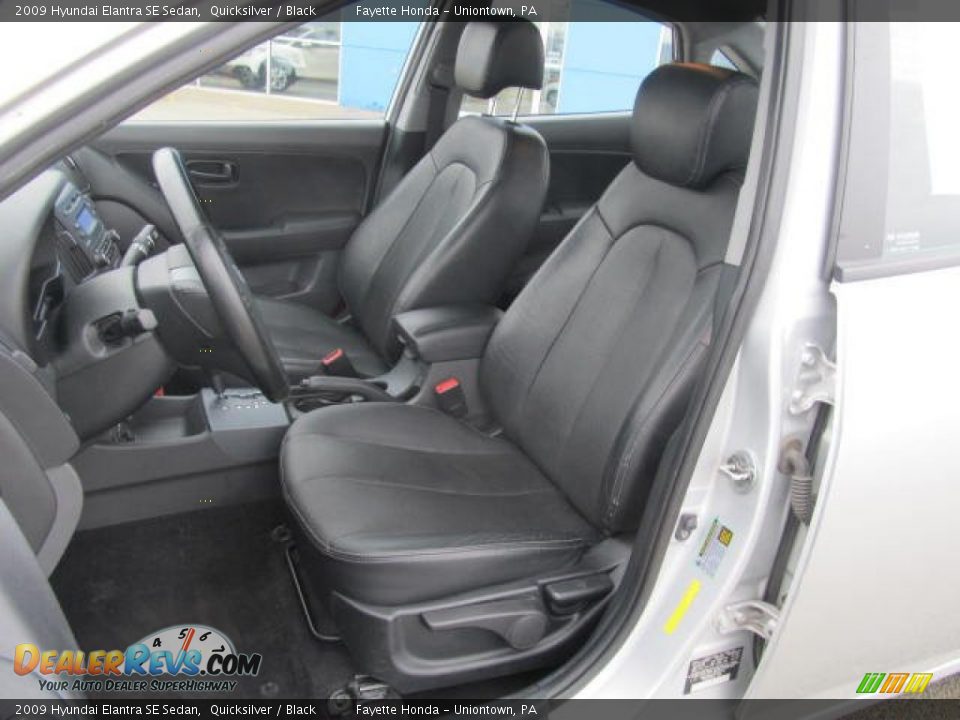 2009 Hyundai Elantra SE Sedan Quicksilver / Black Photo #7