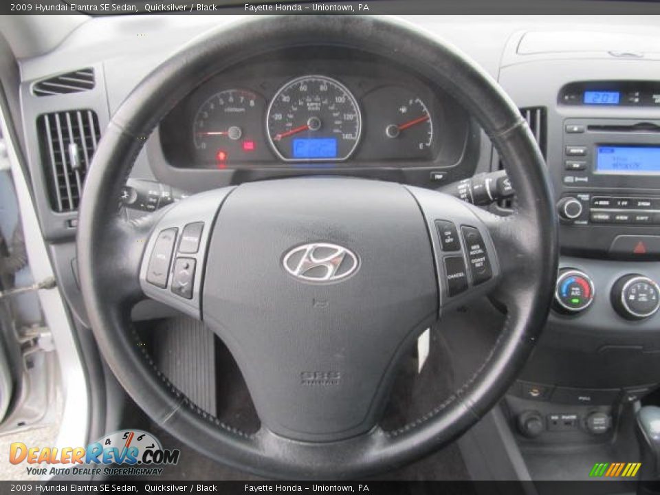 2009 Hyundai Elantra SE Sedan Quicksilver / Black Photo #11