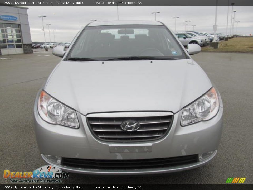 2009 Hyundai Elantra SE Sedan Quicksilver / Black Photo #19