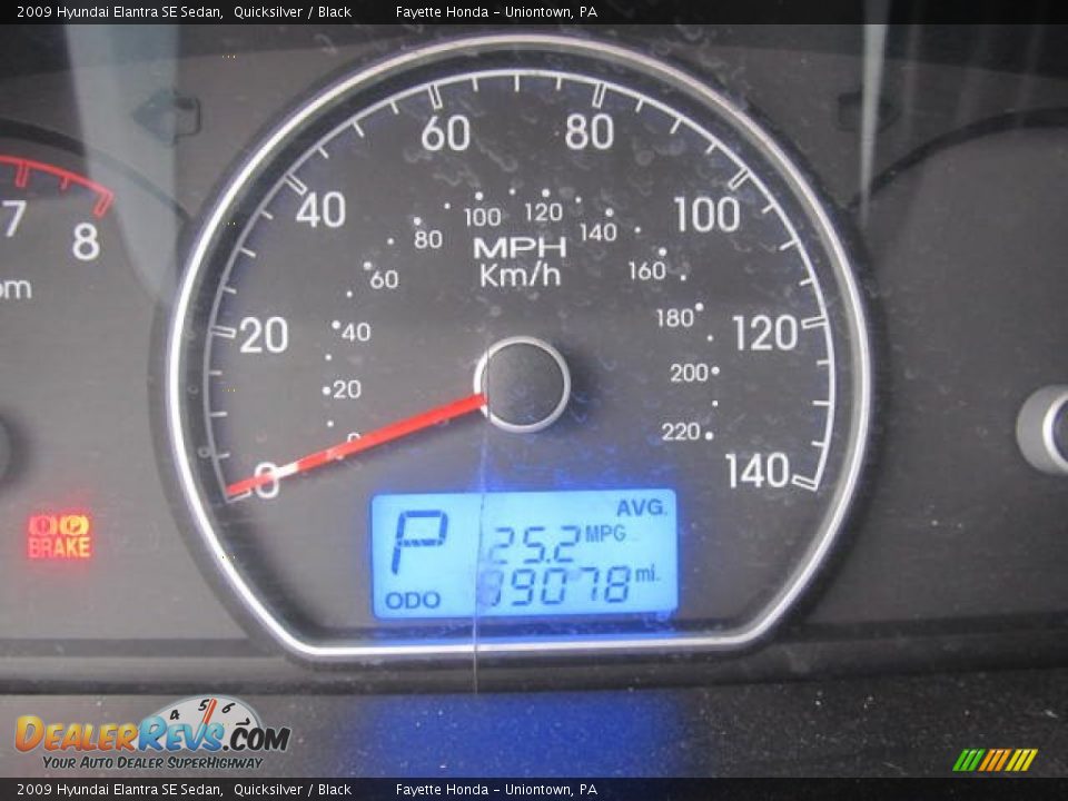 2009 Hyundai Elantra SE Sedan Quicksilver / Black Photo #20