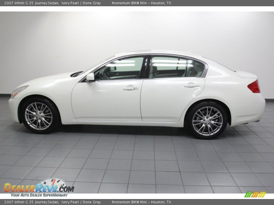 2007 Infiniti G 35 Journey Sedan Ivory Pearl / Stone Gray Photo #2