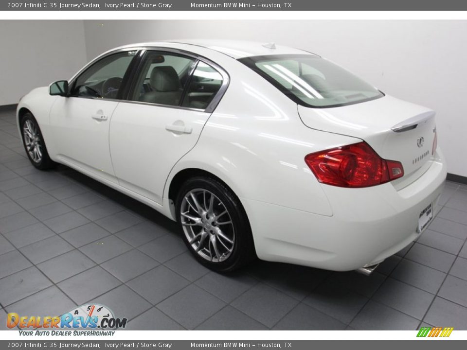 2007 Infiniti G 35 Journey Sedan Ivory Pearl / Stone Gray Photo #5