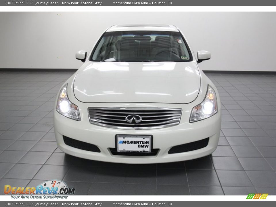 2007 Infiniti G 35 Journey Sedan Ivory Pearl / Stone Gray Photo #6