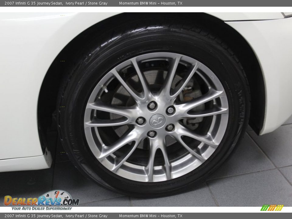 2007 Infiniti G 35 Journey Sedan Ivory Pearl / Stone Gray Photo #10