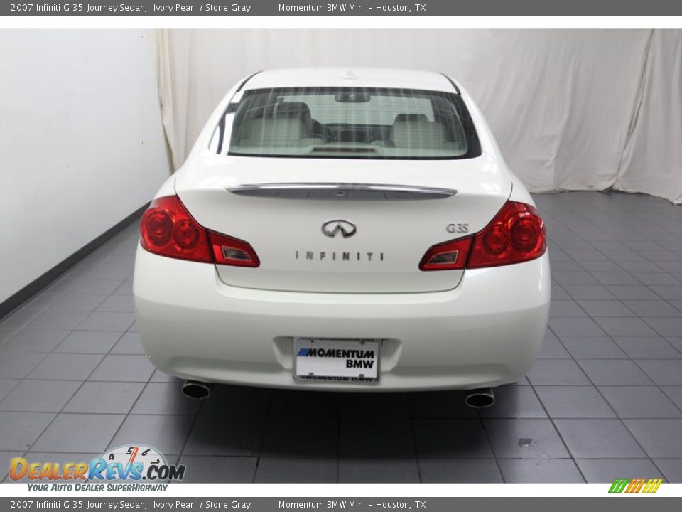 2007 Infiniti G 35 Journey Sedan Ivory Pearl / Stone Gray Photo #12
