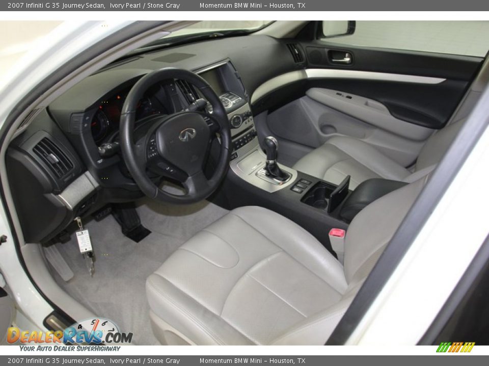 2007 Infiniti G 35 Journey Sedan Ivory Pearl / Stone Gray Photo #13