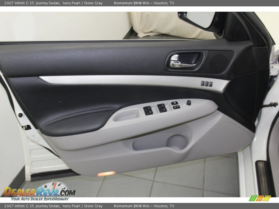 2007 Infiniti G 35 Journey Sedan Ivory Pearl / Stone Gray Photo #15