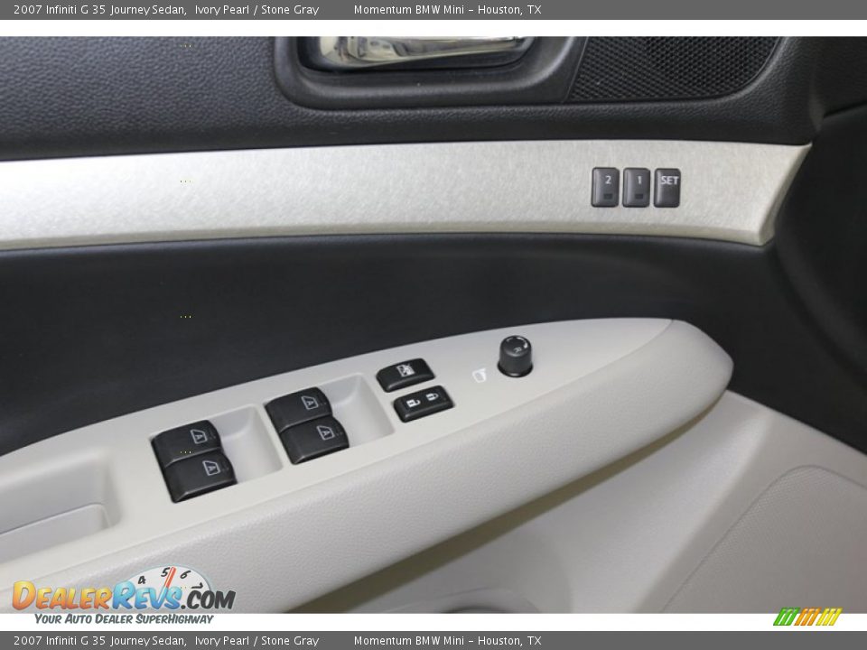2007 Infiniti G 35 Journey Sedan Ivory Pearl / Stone Gray Photo #16