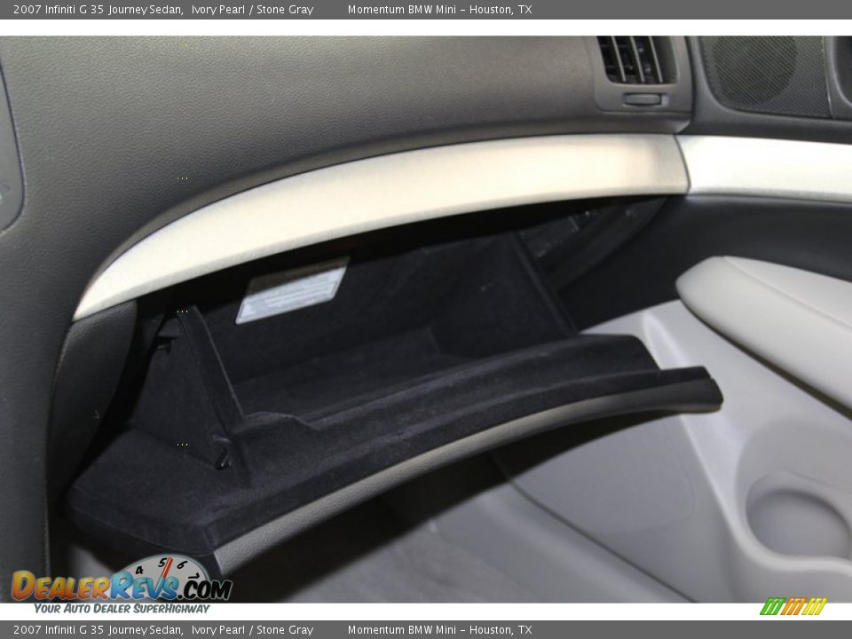 2007 Infiniti G 35 Journey Sedan Ivory Pearl / Stone Gray Photo #18