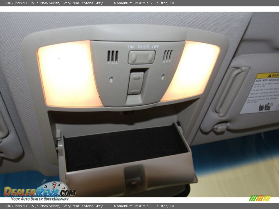 2007 Infiniti G 35 Journey Sedan Ivory Pearl / Stone Gray Photo #19