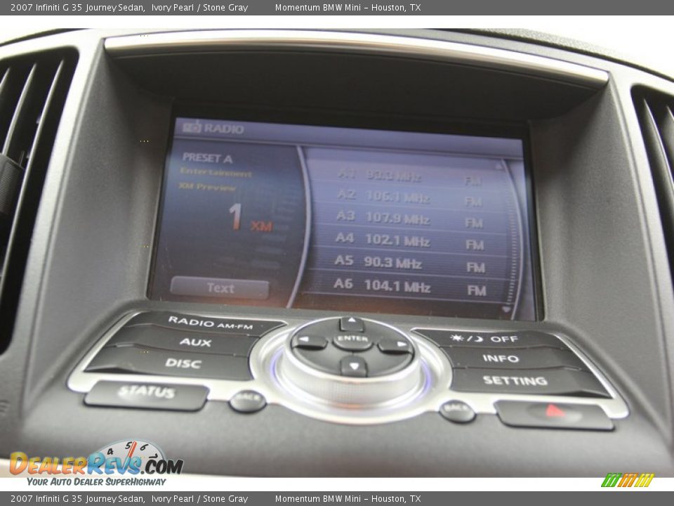2007 Infiniti G 35 Journey Sedan Ivory Pearl / Stone Gray Photo #21