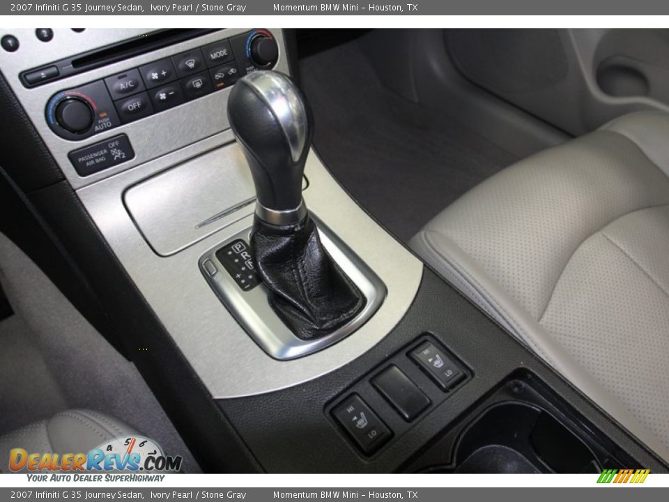 2007 Infiniti G 35 Journey Sedan Ivory Pearl / Stone Gray Photo #23