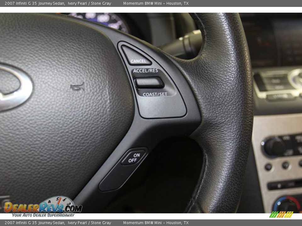 2007 Infiniti G 35 Journey Sedan Ivory Pearl / Stone Gray Photo #27
