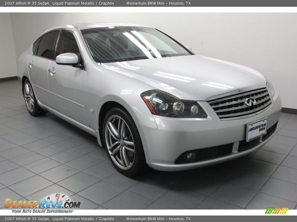 2007 Infiniti M 35 Sedan Liquid Platinum Metallic / Graphite Photo #1