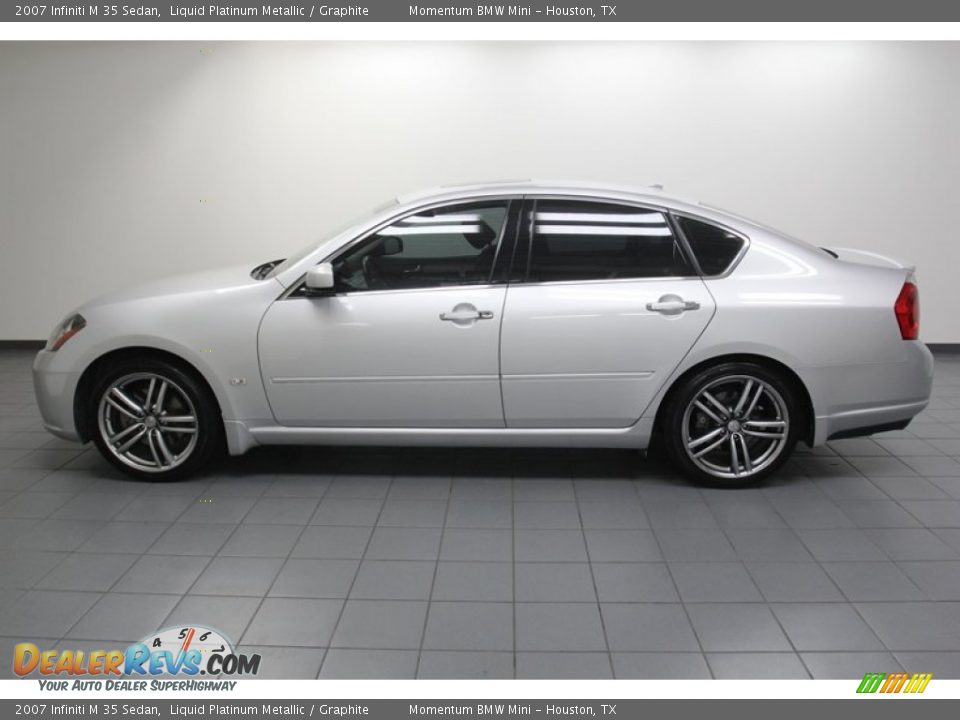 2007 Infiniti M 35 Sedan Liquid Platinum Metallic / Graphite Photo #2