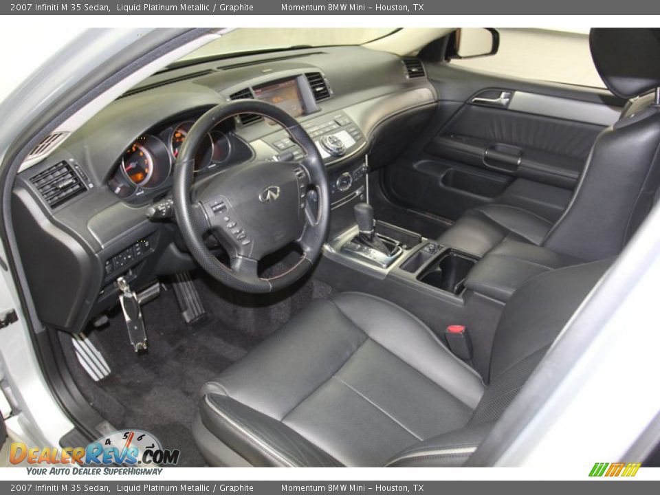 2007 Infiniti M 35 Sedan Liquid Platinum Metallic / Graphite Photo #3