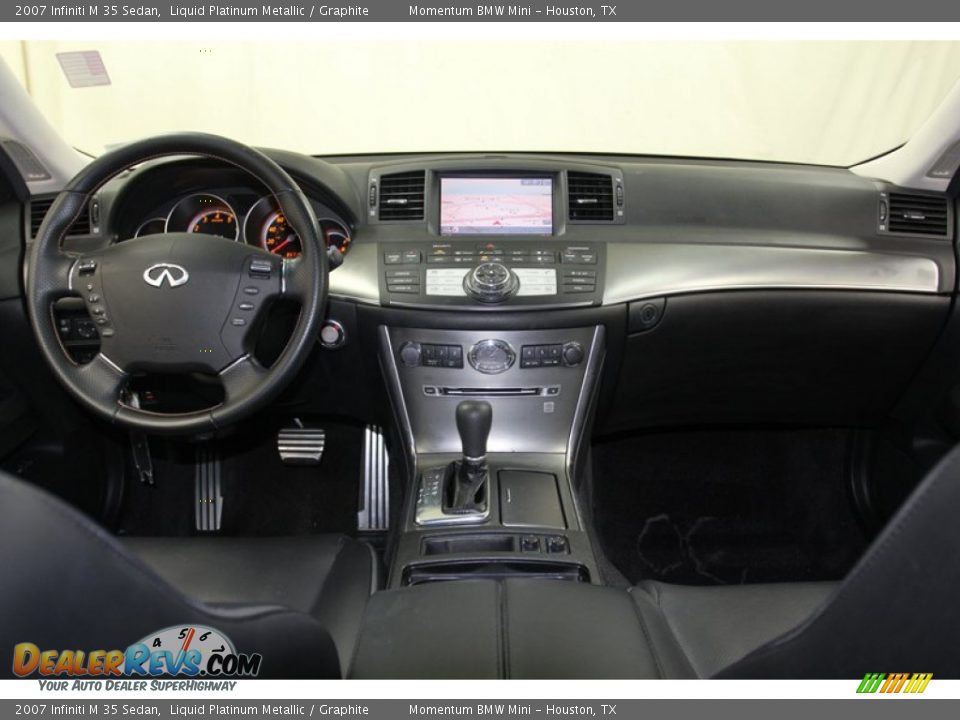2007 Infiniti M 35 Sedan Liquid Platinum Metallic / Graphite Photo #4