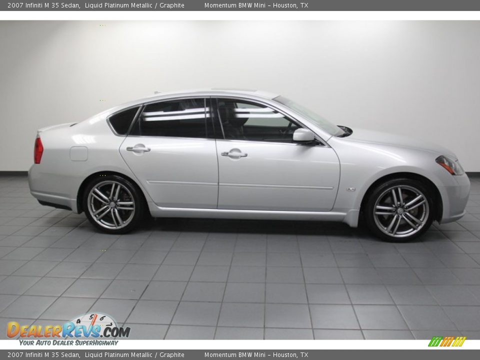 2007 Infiniti M 35 Sedan Liquid Platinum Metallic / Graphite Photo #7