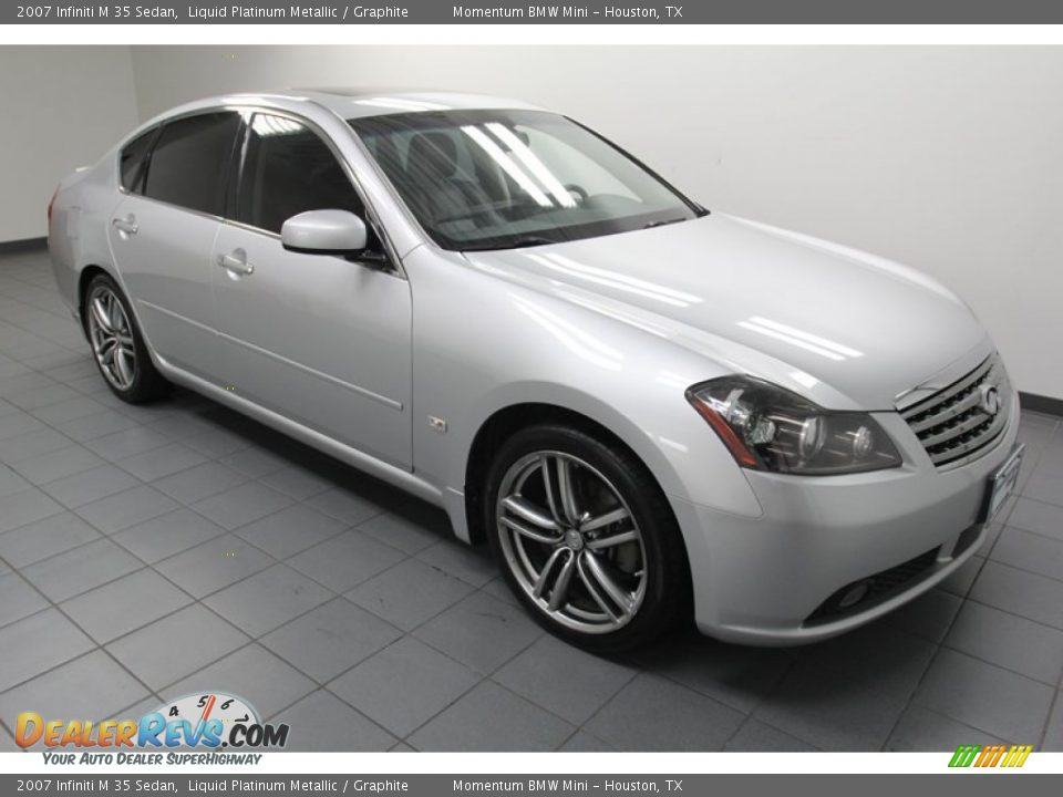 2007 Infiniti M 35 Sedan Liquid Platinum Metallic / Graphite Photo #8