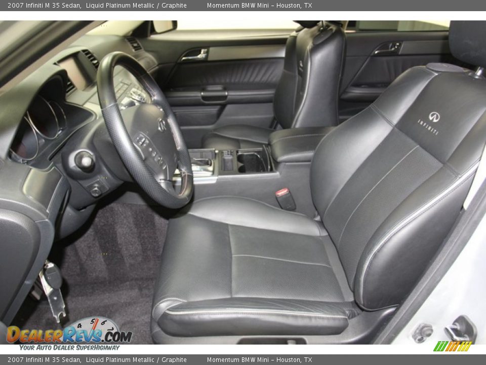 2007 Infiniti M 35 Sedan Liquid Platinum Metallic / Graphite Photo #12