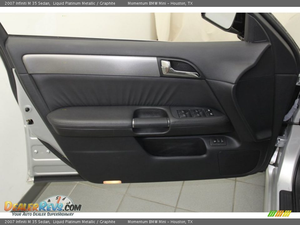 2007 Infiniti M 35 Sedan Liquid Platinum Metallic / Graphite Photo #14