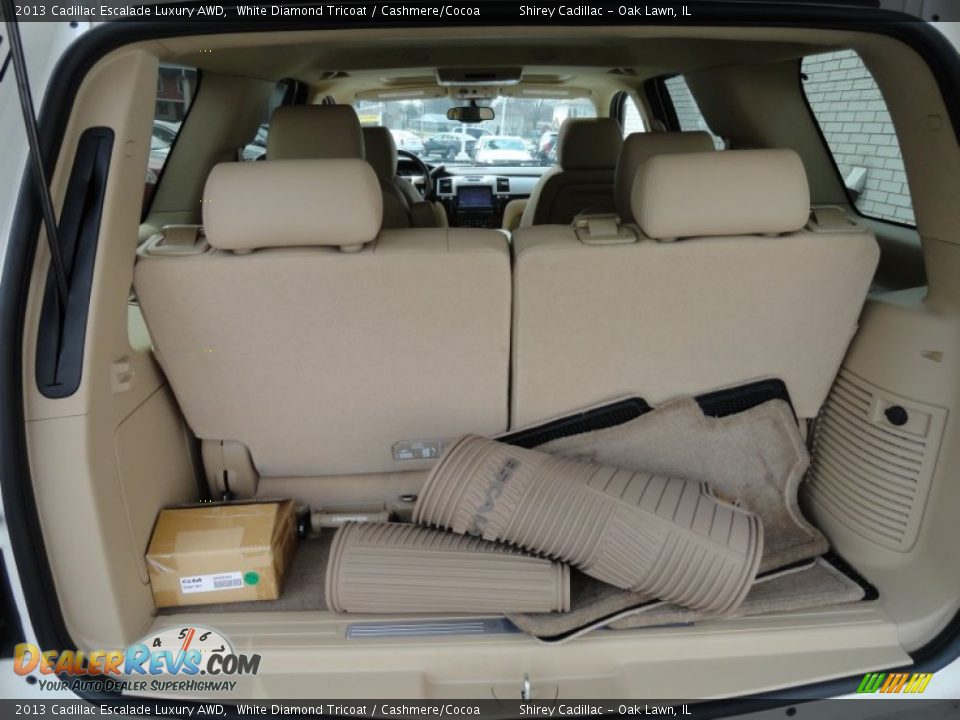 2013 Cadillac Escalade Luxury AWD White Diamond Tricoat / Cashmere/Cocoa Photo #9