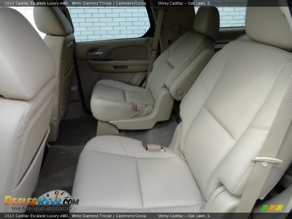 Rear Seat of 2013 Cadillac Escalade Luxury AWD Photo #12