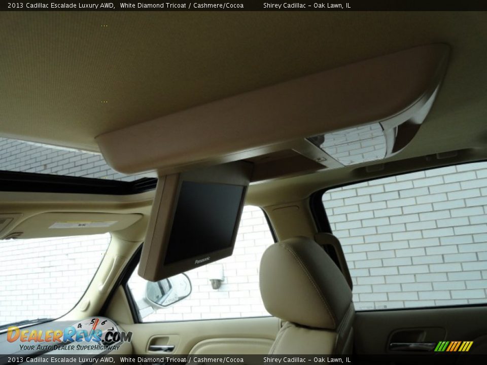 2013 Cadillac Escalade Luxury AWD White Diamond Tricoat / Cashmere/Cocoa Photo #14