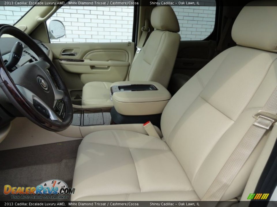 2013 Cadillac Escalade Luxury AWD White Diamond Tricoat / Cashmere/Cocoa Photo #15