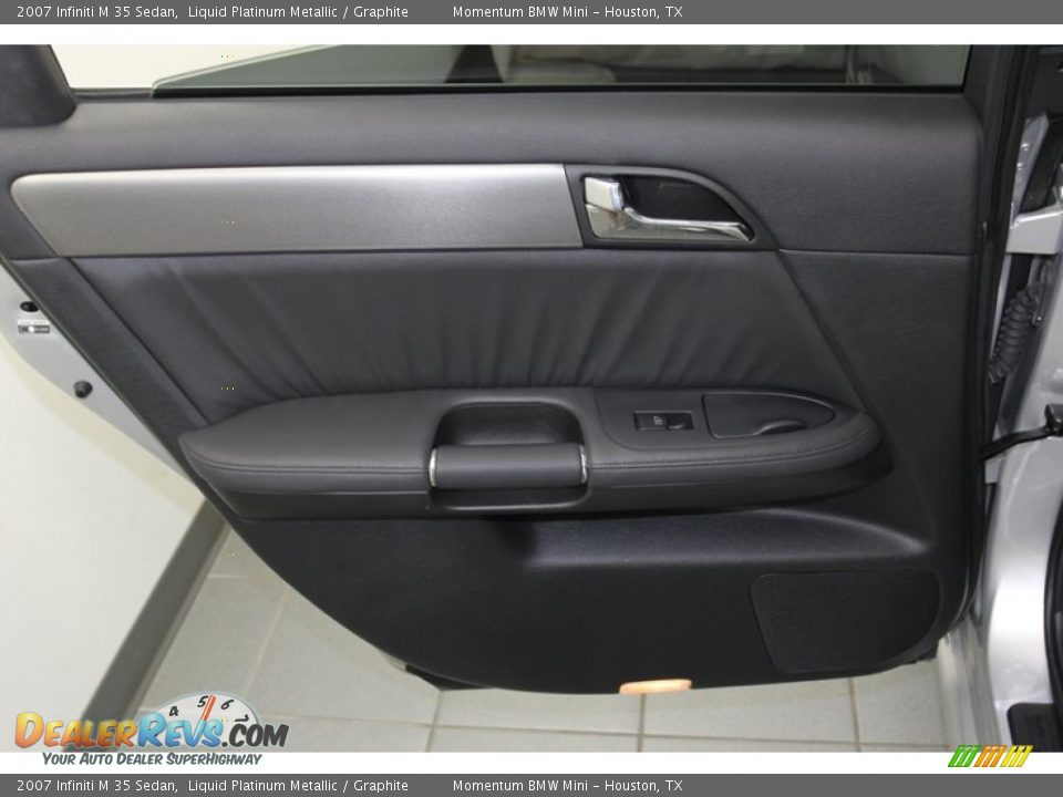 2007 Infiniti M 35 Sedan Liquid Platinum Metallic / Graphite Photo #35