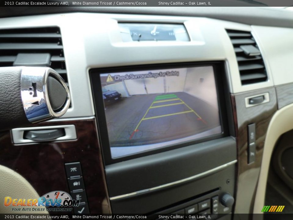 2013 Cadillac Escalade Luxury AWD White Diamond Tricoat / Cashmere/Cocoa Photo #23
