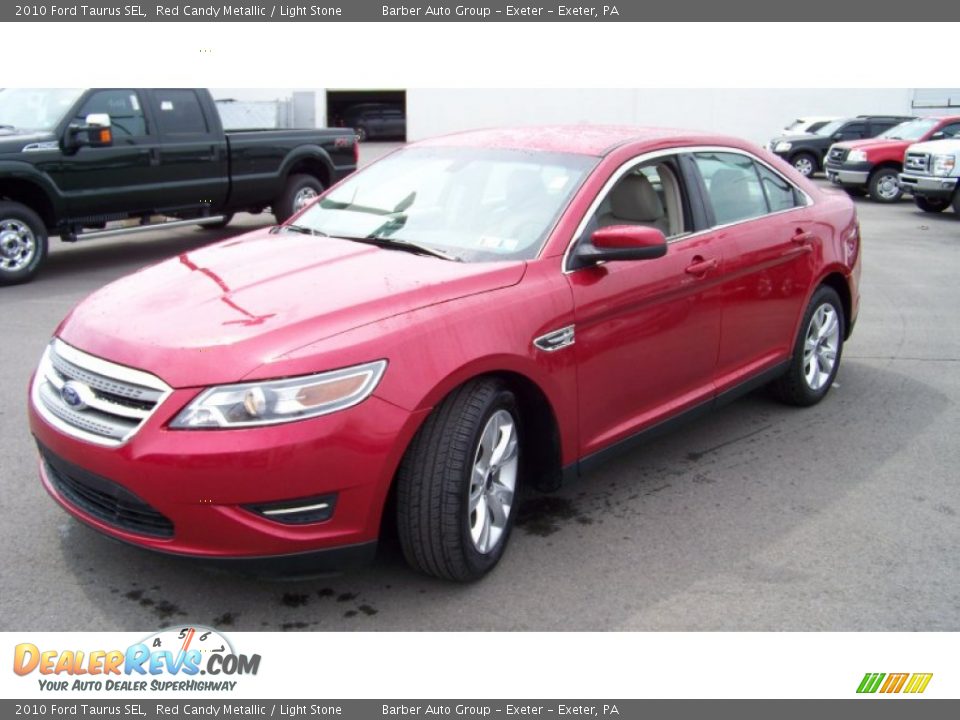 2010 Ford Taurus SEL Red Candy Metallic / Light Stone Photo #1