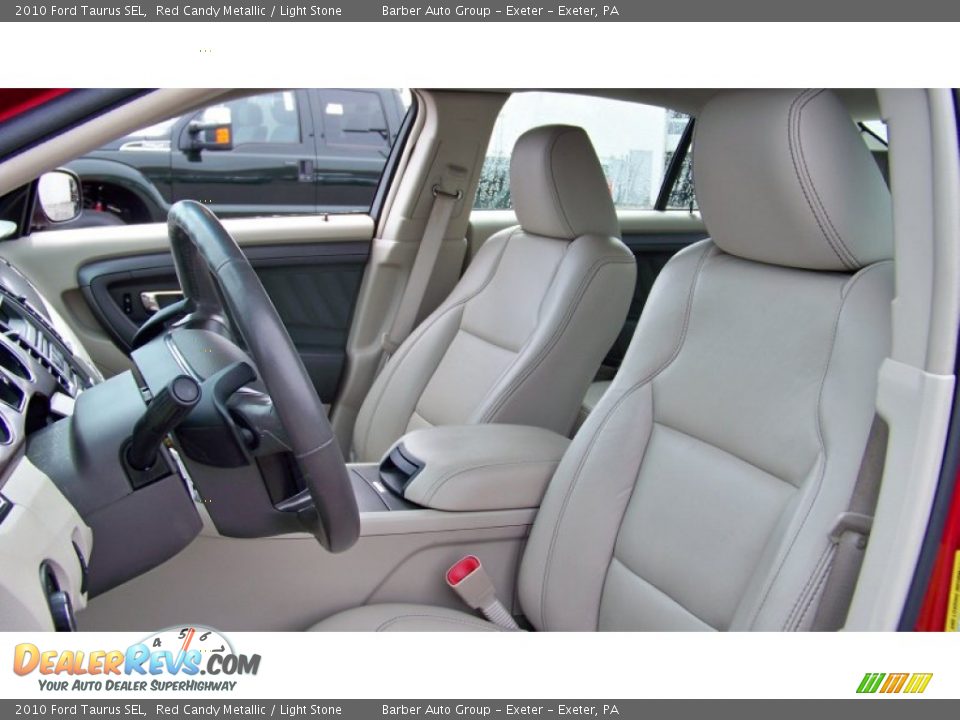 2010 Ford Taurus SEL Red Candy Metallic / Light Stone Photo #12