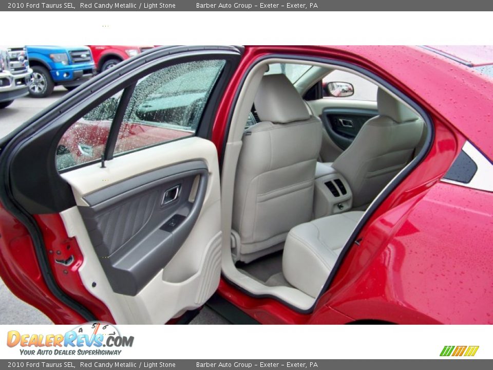 2010 Ford Taurus SEL Red Candy Metallic / Light Stone Photo #14