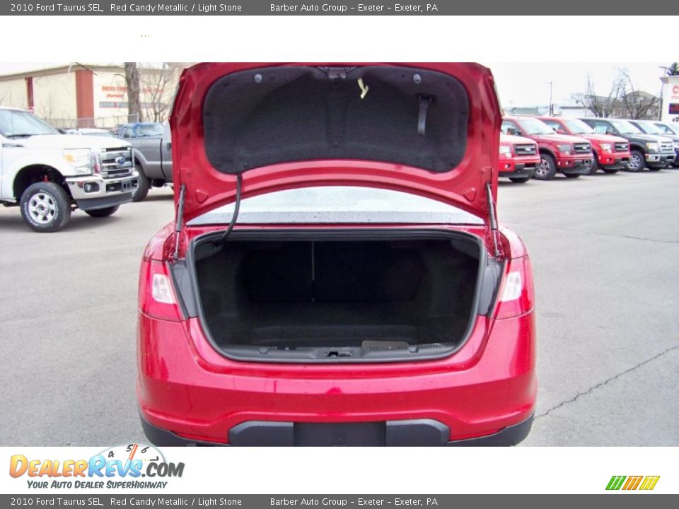 2010 Ford Taurus SEL Red Candy Metallic / Light Stone Photo #16