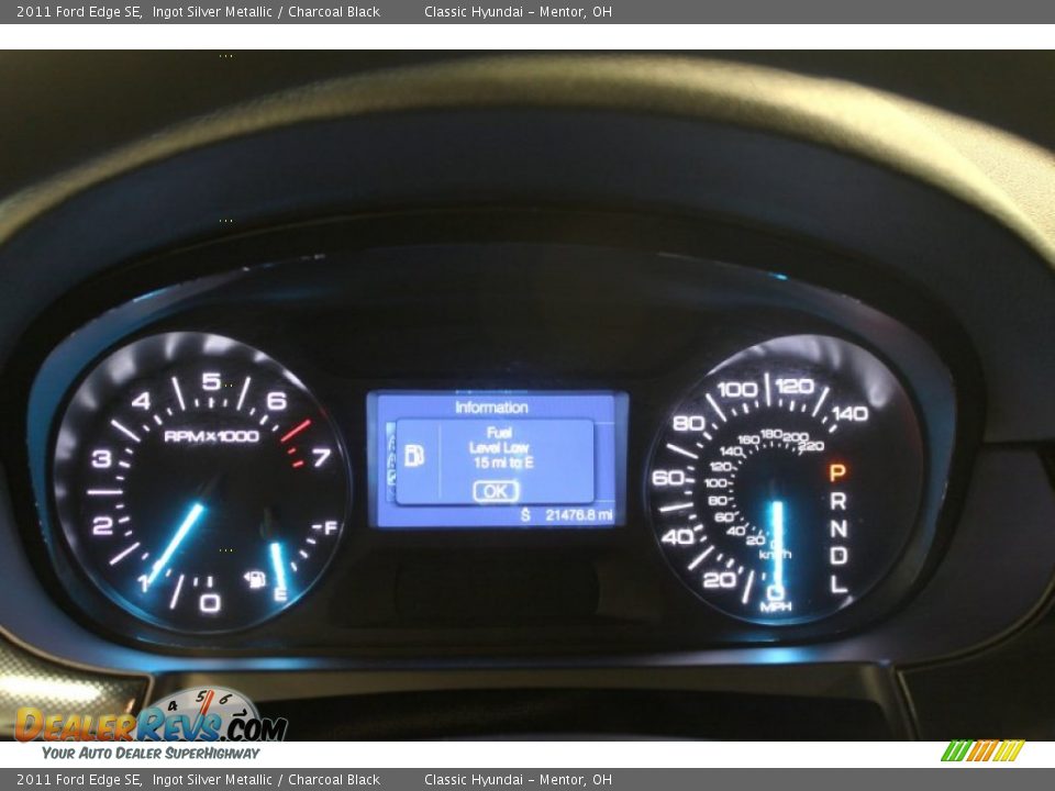 2011 Ford Edge SE Ingot Silver Metallic / Charcoal Black Photo #9
