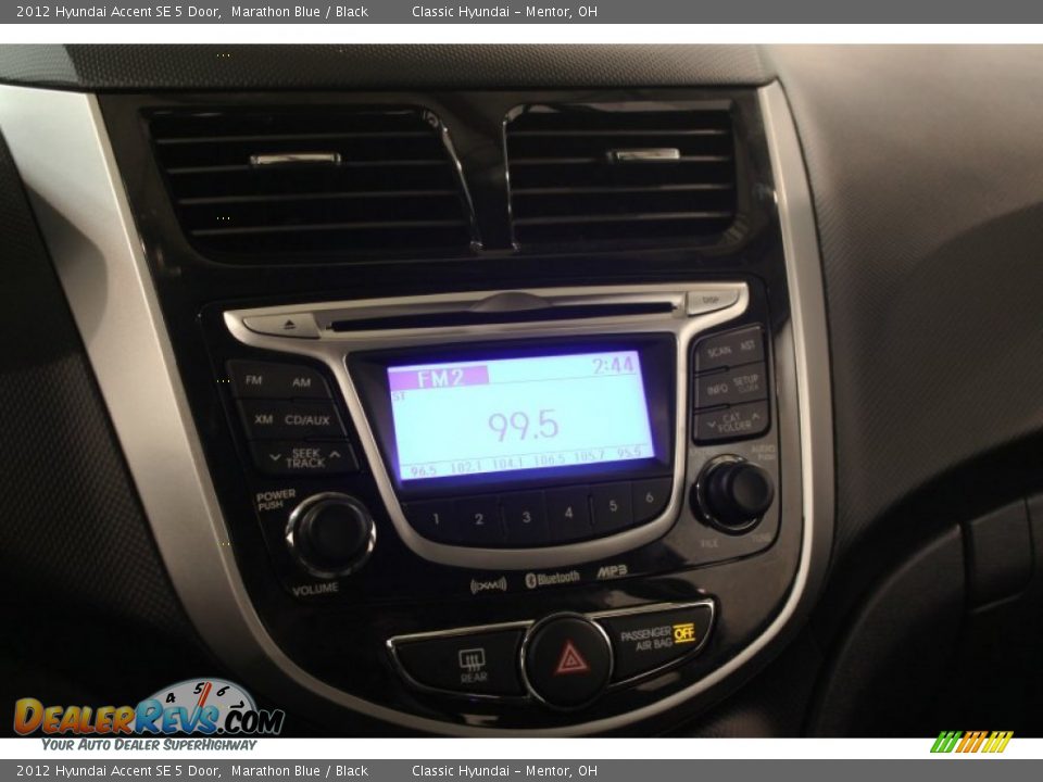 2012 Hyundai Accent SE 5 Door Marathon Blue / Black Photo #8