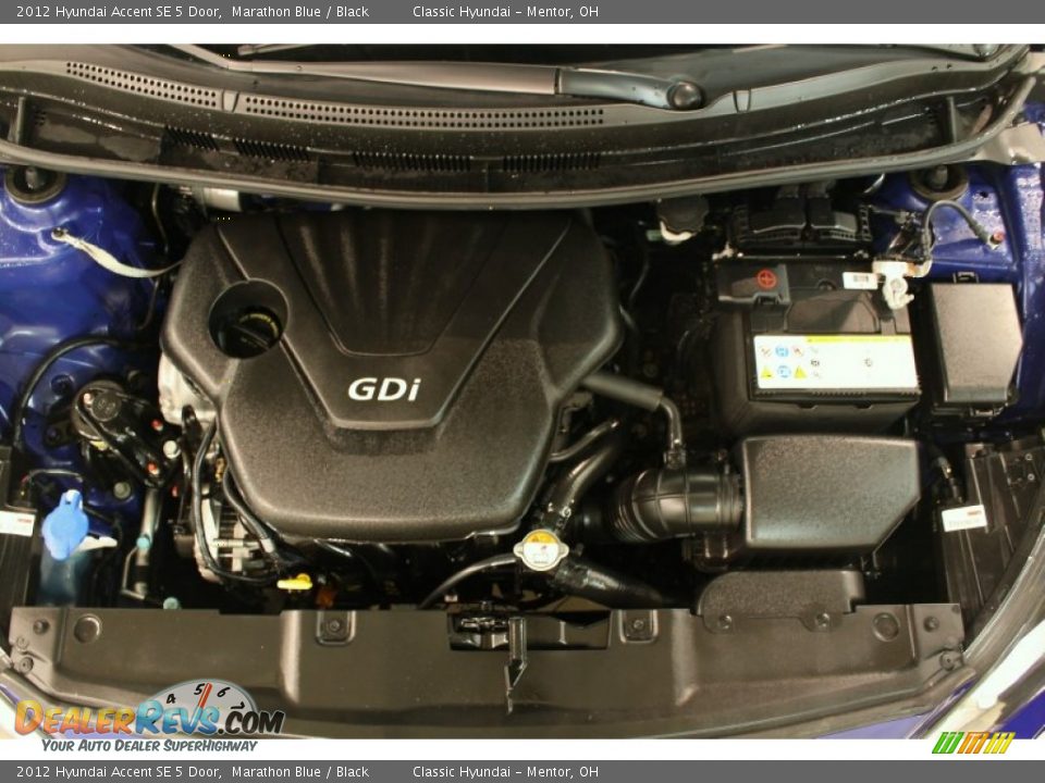 2012 Hyundai Accent SE 5 Door Marathon Blue / Black Photo #14