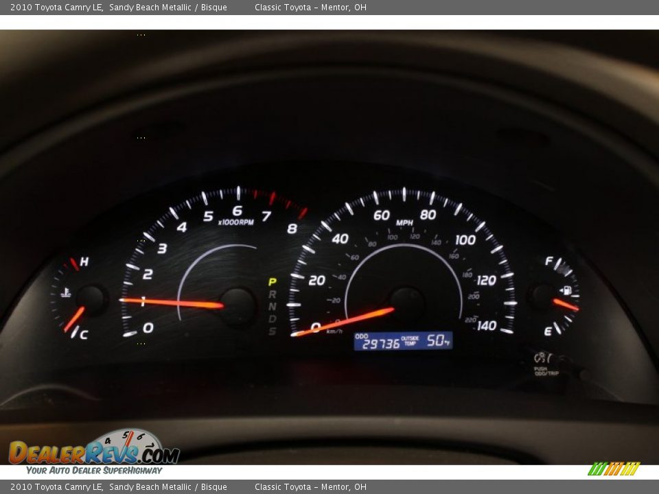 2010 Toyota Camry LE Sandy Beach Metallic / Bisque Photo #7