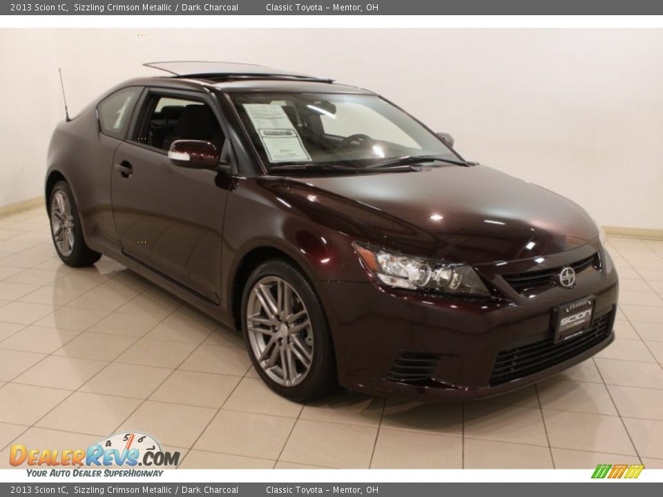 2013 Scion tC Sizzling Crimson Metallic / Dark Charcoal Photo #1