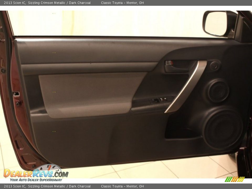 2013 Scion tC Sizzling Crimson Metallic / Dark Charcoal Photo #4