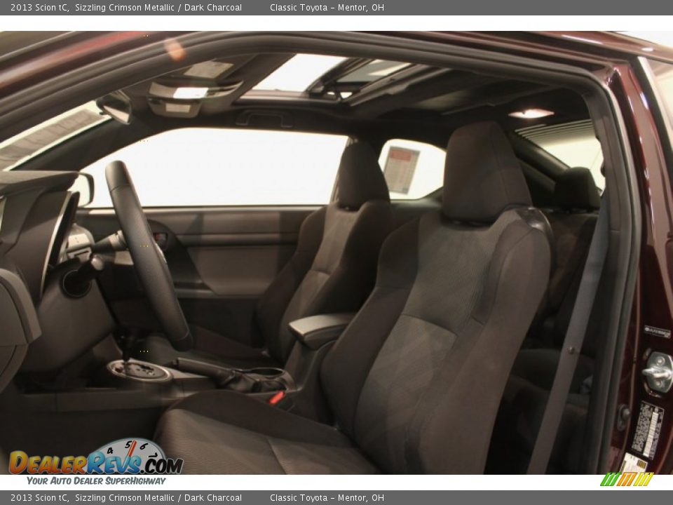 2013 Scion tC Sizzling Crimson Metallic / Dark Charcoal Photo #5