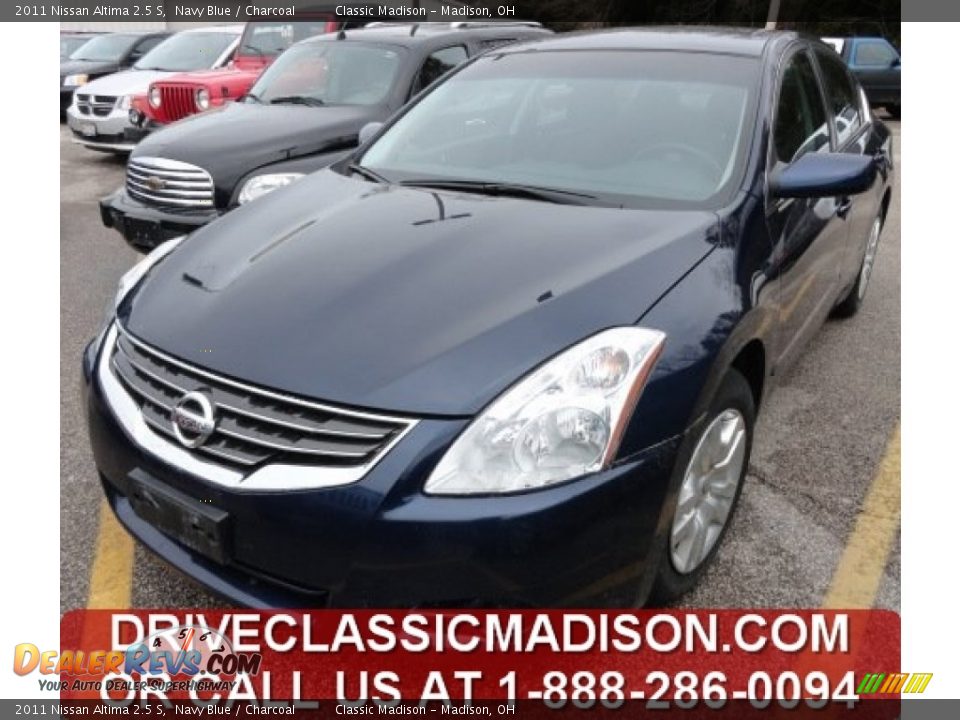 2011 Nissan Altima 2.5 S Navy Blue / Charcoal Photo #1