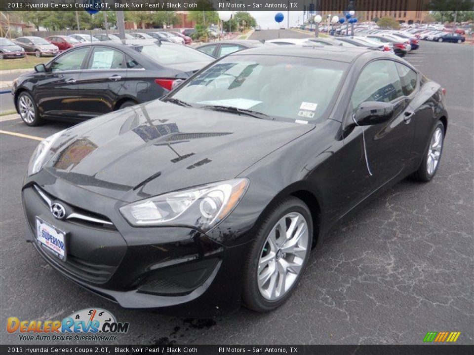 2013 Hyundai Genesis Coupe 2.0T Black Noir Pearl / Black Cloth Photo #2