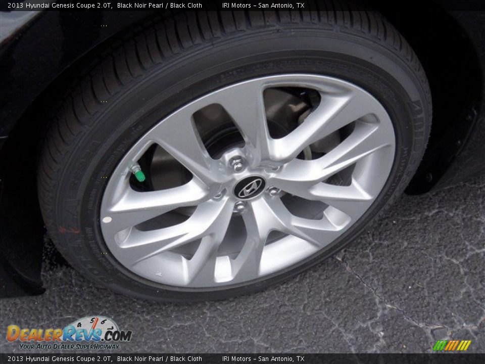 2013 Hyundai Genesis Coupe 2.0T Black Noir Pearl / Black Cloth Photo #3