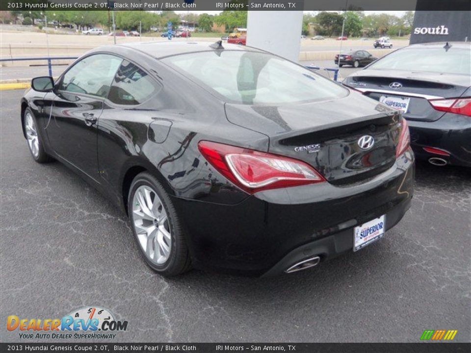 2013 Hyundai Genesis Coupe 2.0T Black Noir Pearl / Black Cloth Photo #6