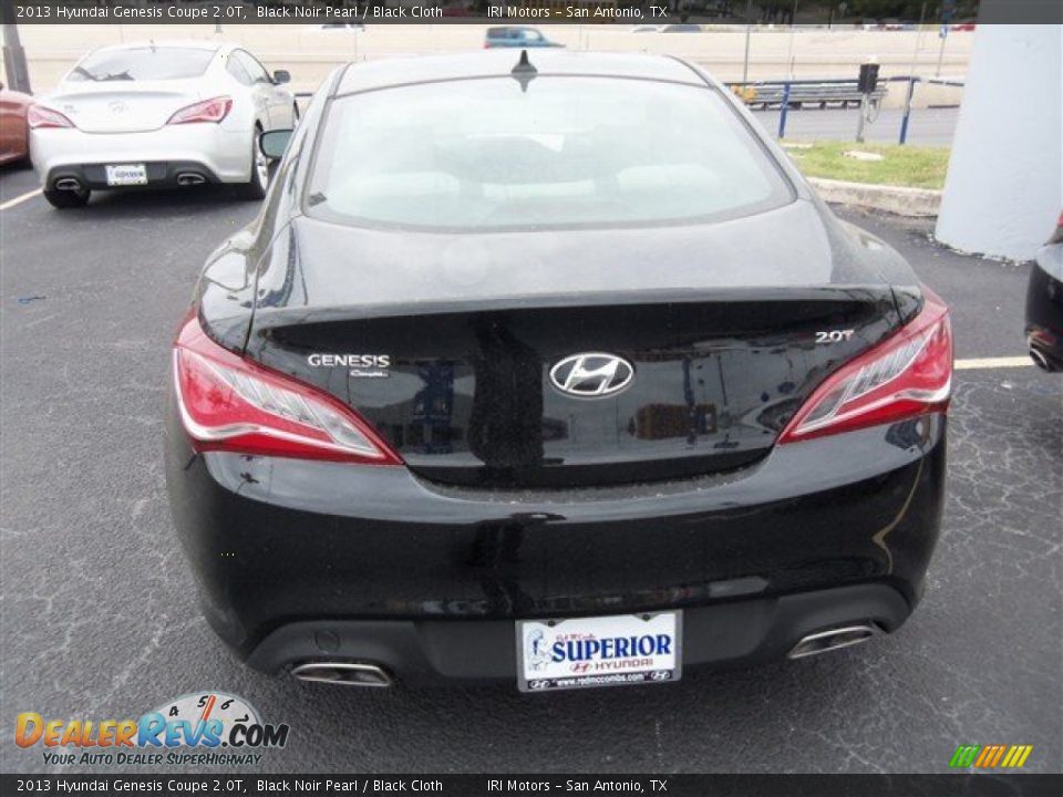 2013 Hyundai Genesis Coupe 2.0T Black Noir Pearl / Black Cloth Photo #7