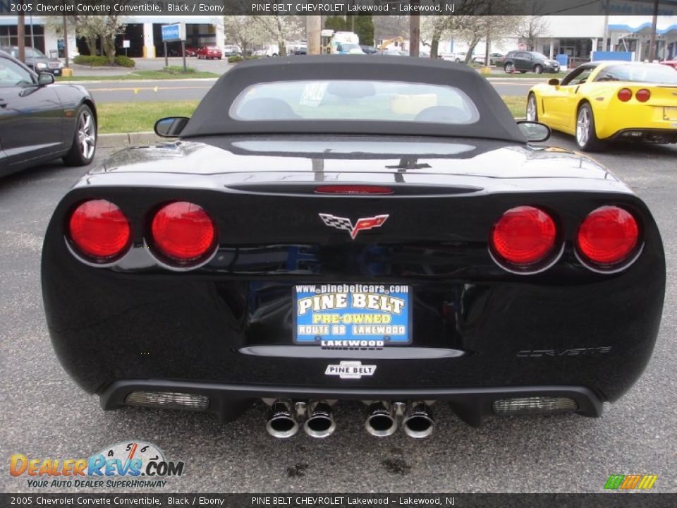 2005 Chevrolet Corvette Convertible Black / Ebony Photo #8