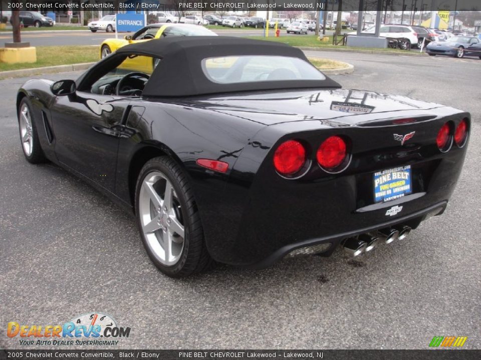 2005 Chevrolet Corvette Convertible Black / Ebony Photo #9